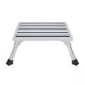 Höhenverstellbarer klappbarer Aluminium-Tritt, Silber