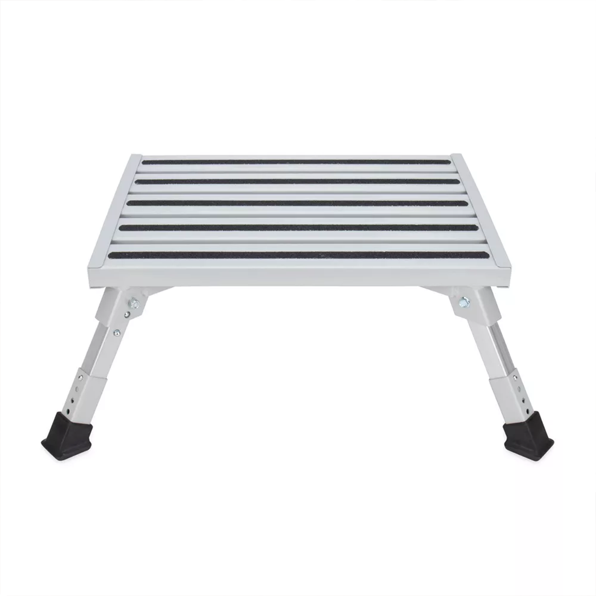Höhenverstellbarer klappbarer Aluminium-Tritt, Silber